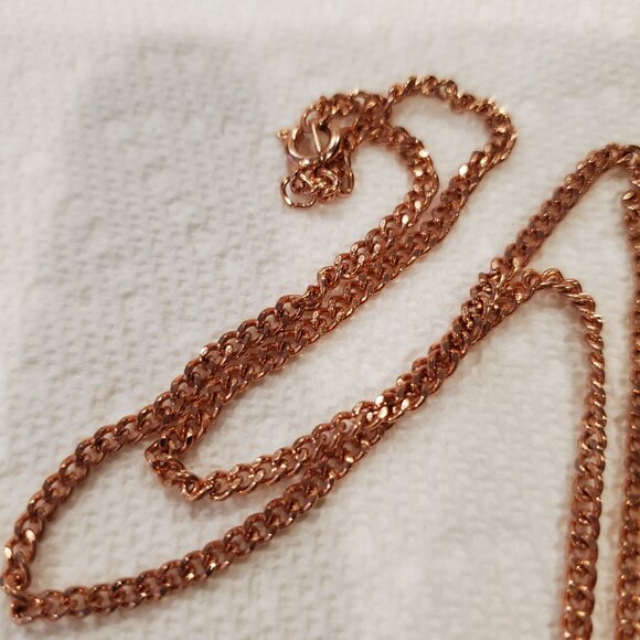 Eagle in Flight Bronze Pendant Necklace Hunting Bird Of Prey Mini Cuban Chain - Picture 5 of 6